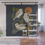 Midnight Owl Tree Wall Mural Gallery Image 1