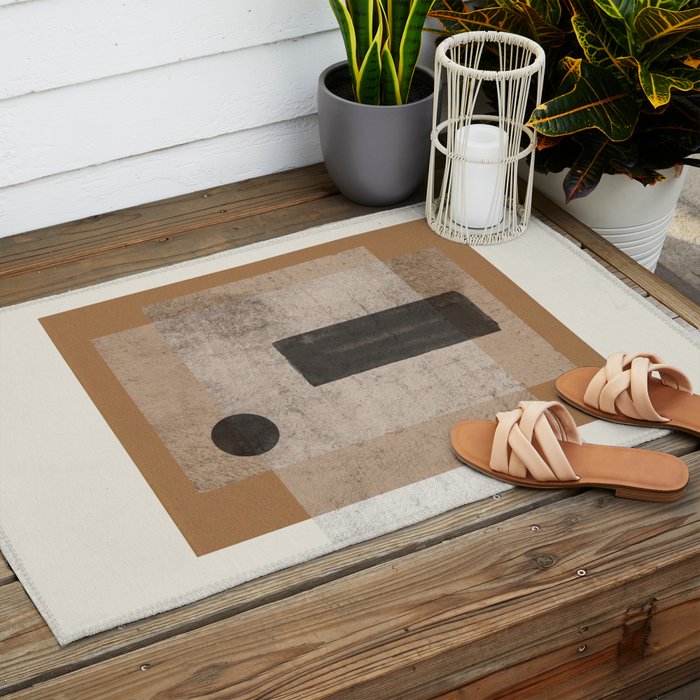 Modern Balance Paper Outdoor Rug Gallery Image 2