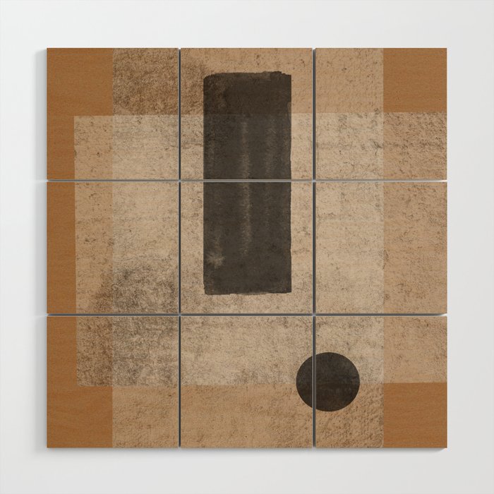 Modern Balance Paper Wood Wall Art Gallery Image 1