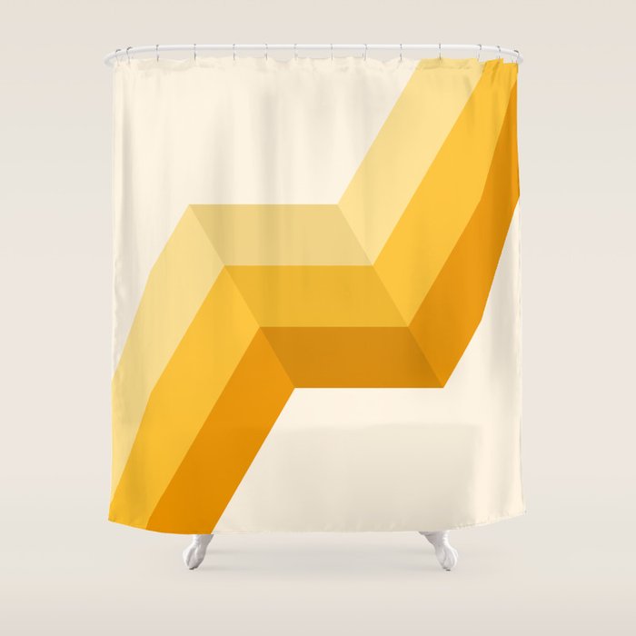 Retro 09B Shower Curtain Gallery Image 1