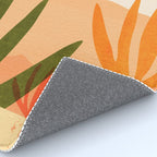 Golden California Desert Landscape Illustration Rug Gallery Image 4