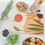 Golden California Desert Landscape Illustration Cutting Board Gallery Image 2