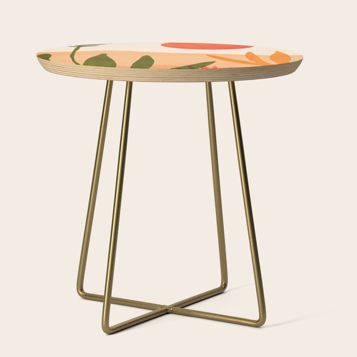 Golden California Desert Landscape Illustration Side Table Gallery Image 1