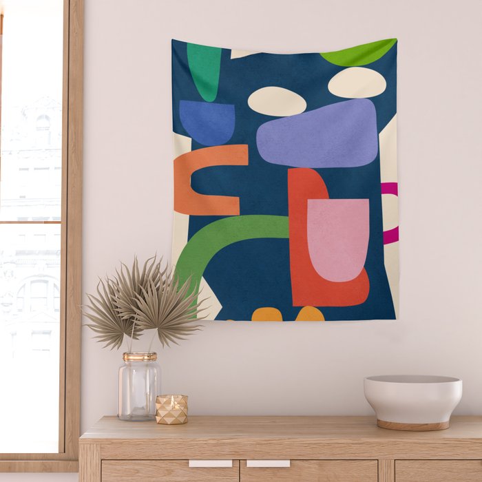 Modern Abstract Art 40 Wall Tapestry Gallery Image 2