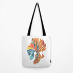 Siamese Fighting Fish - Orange & Blue Tote Bag Gallery Image 2