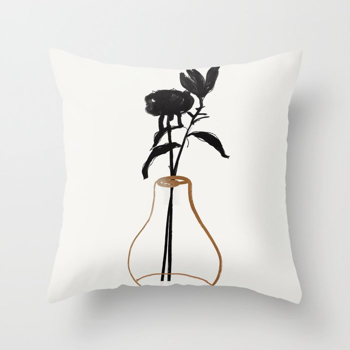 Abstract Art /Minimal Plant 111 Throw Pillow Gallery Image 6
