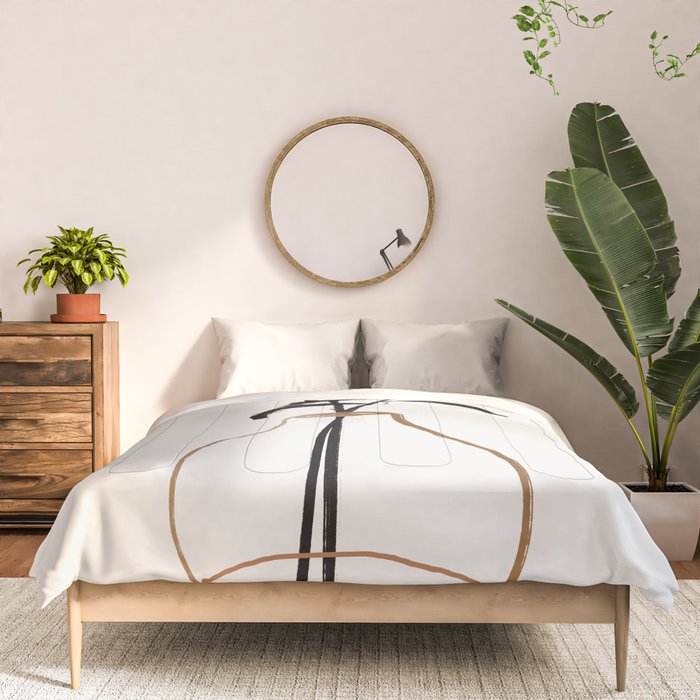 Abstract Art /Minimal Plant 111 Comforter Gallery Image 3