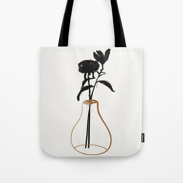 Abstract Art /Minimal Plant 111 Tote Bag Gallery Image 1
