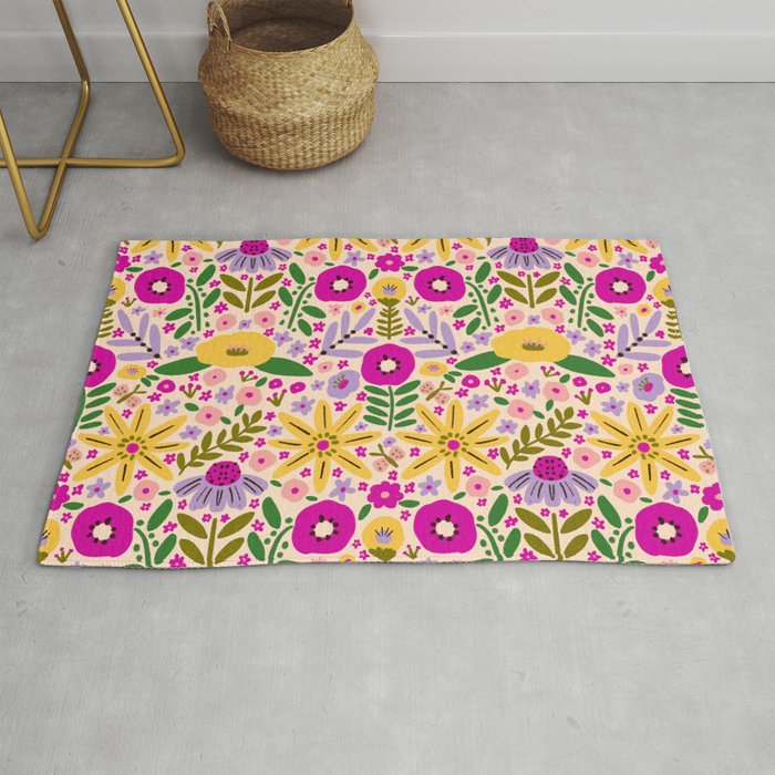 Hey, flowers Rug Gallery Image 1