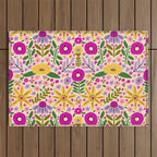 Hey, flowers Outdoor Rug Gallery Image 1
