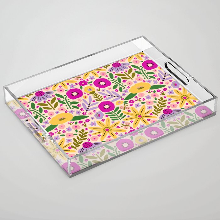 Hey, flowers Acrylic Tray Gallery Image 1