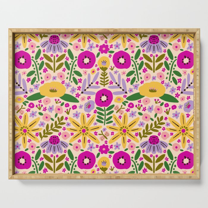 Hey, flowers Serving Tray Gallery Image 1