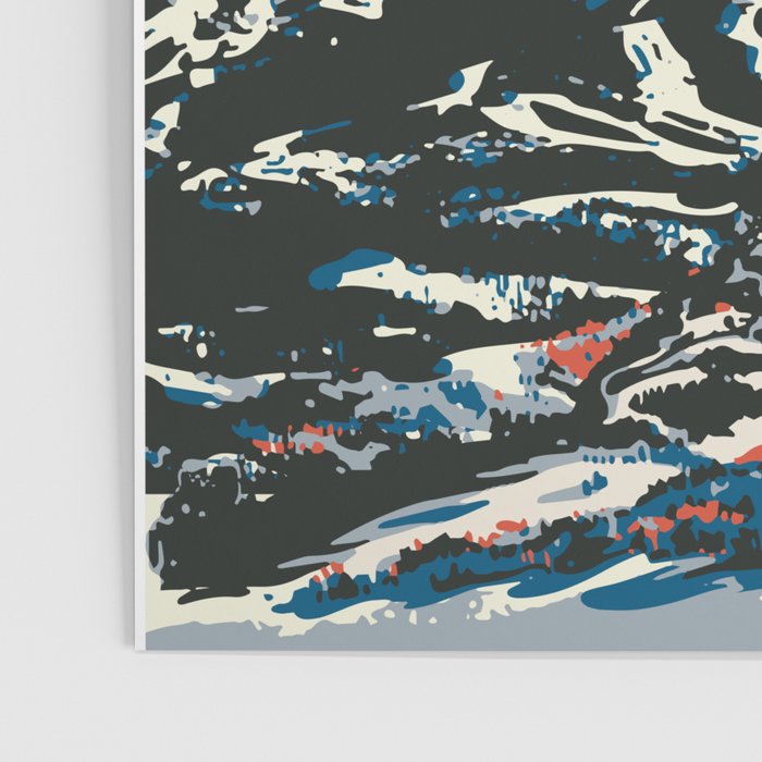 Blue Breckenridge Vintage Ski Poster Poster Gallery Image 3