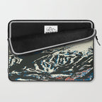 Blue Breckenridge Vintage Ski Poster Laptop Sleeve Gallery Image 2