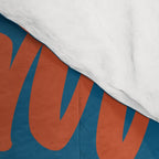 Blue Breckenridge Vintage Ski Poster Comforter Gallery Image 4