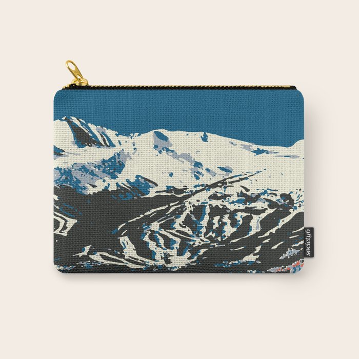 Blue Breckenridge Vintage Ski Poster Carry All Pouch Gallery Image 1