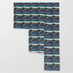 Blue Breckenridge Vintage Ski Poster Wallpaper Gallery Image 3
