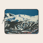 Blue Breckenridge Vintage Ski Poster Laptop Sleeve Gallery Image 1