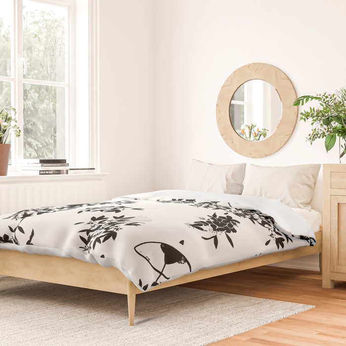 Black and white oriental pattern Duvet Cover Gallery Image 2