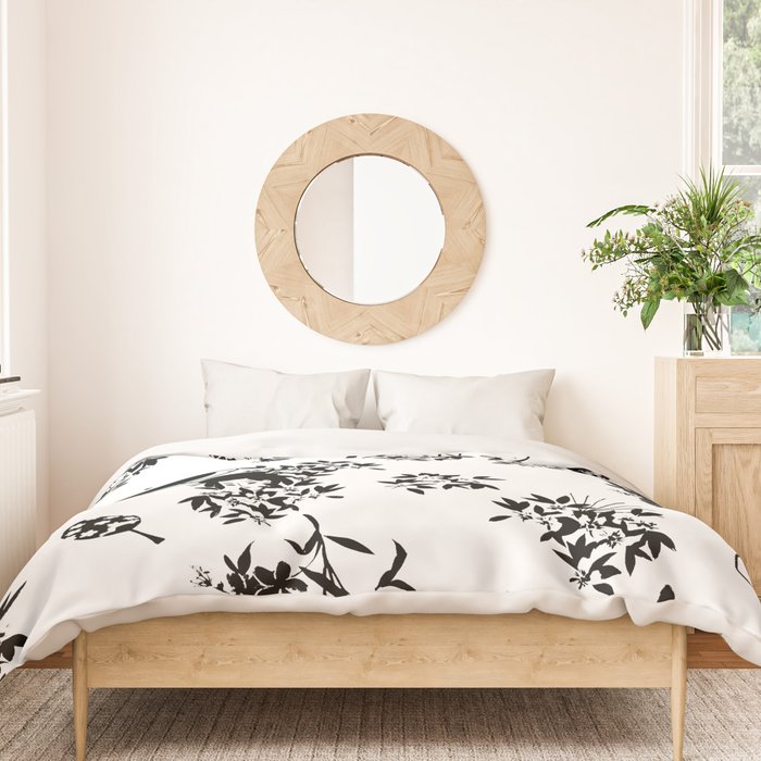 Black and white oriental pattern Duvet Cover Gallery Image 3