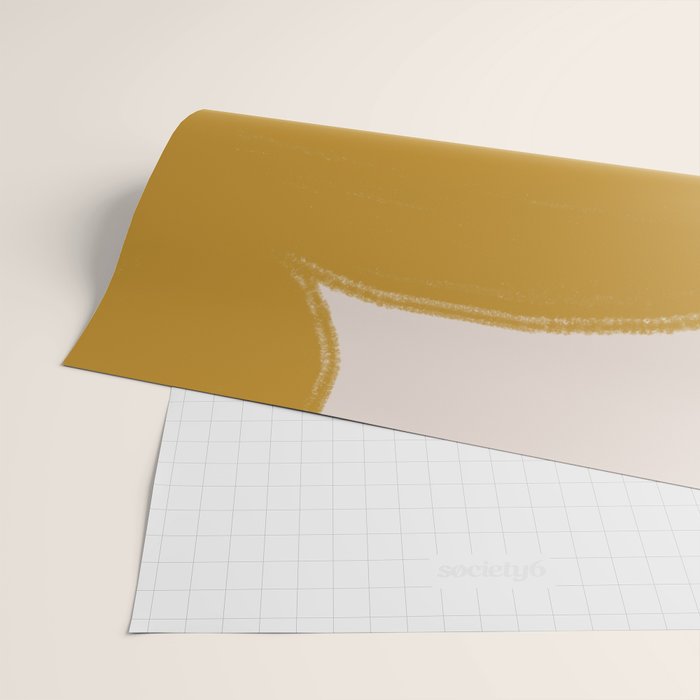 Mustard Modern Shape Wrapping Paper Gallery Image 2