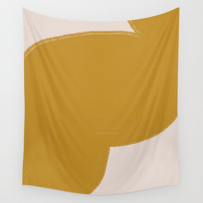 Mustard Modern Shape Wall Tapestry Gallery Image 4