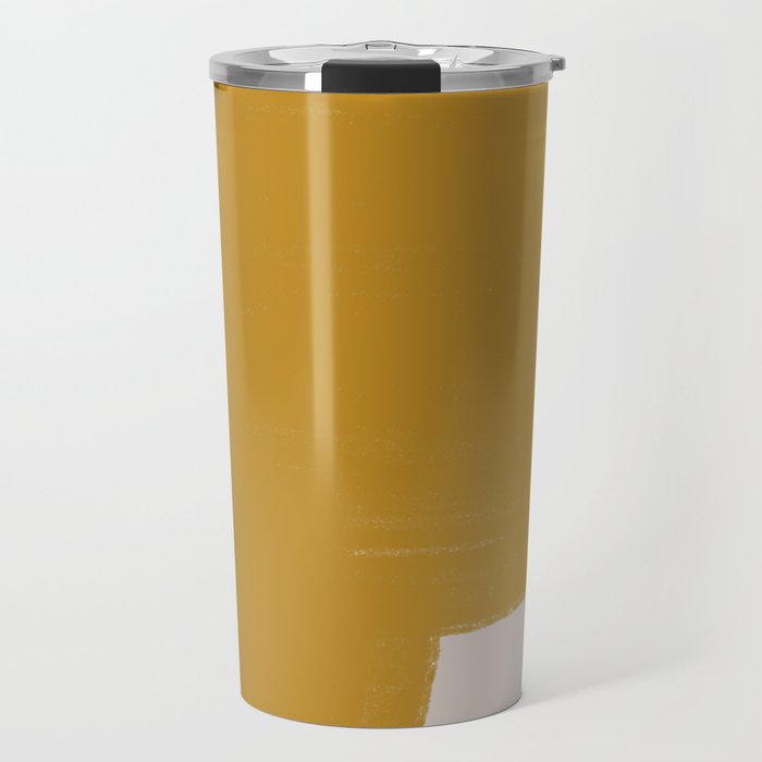 Mustard Modern Shape Travel Mug Gallery Image 1