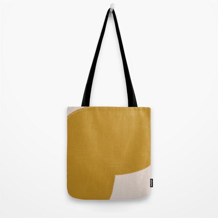 Mustard Modern Shape Tote Bag Gallery Image 2
