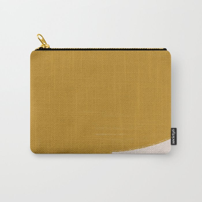 Mustard Modern Shape Carry All Pouch Gallery Image 1