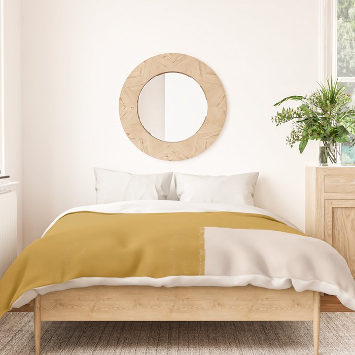 Mustard Modern Shape Duvet Cover Gallery Image 3