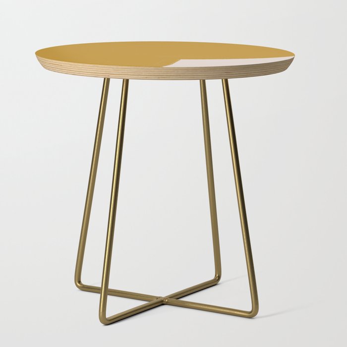 Mustard Modern Shape Side Table Gallery Image 1