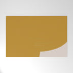 Mustard Modern Shape Welcome Mat Gallery Image 1