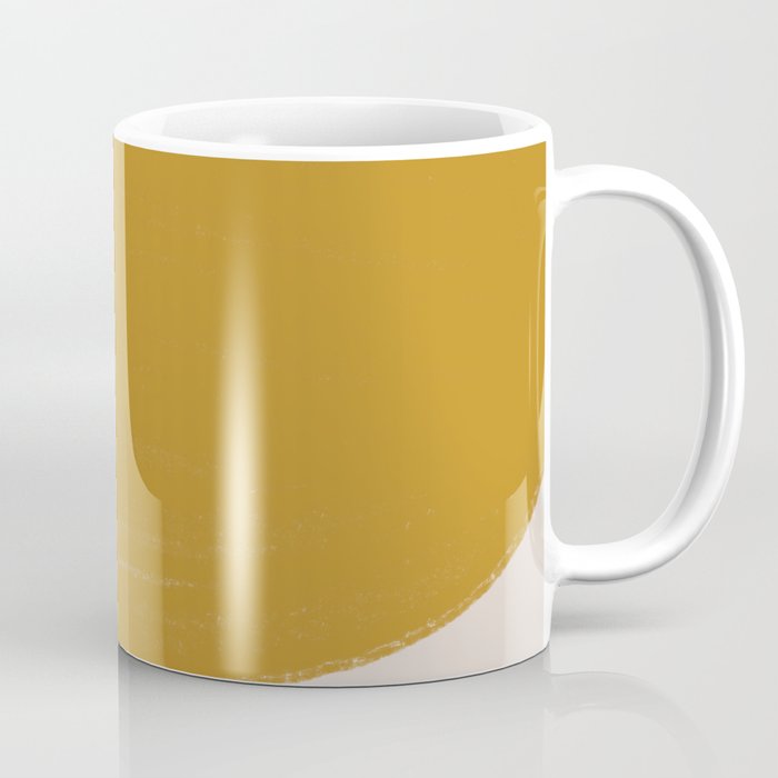 Mustard Modern Shape Coffee Mug Gallery Image 1