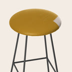 Mustard Modern Shape Stool Gallery Image 2