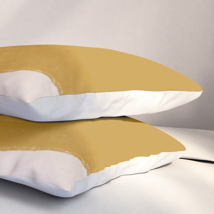 Mustard Modern Shape Pillow Sham Gallery Image 3
