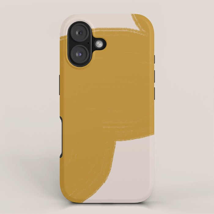 Mustard Modern Shape iPhone Case Gallery Image 1