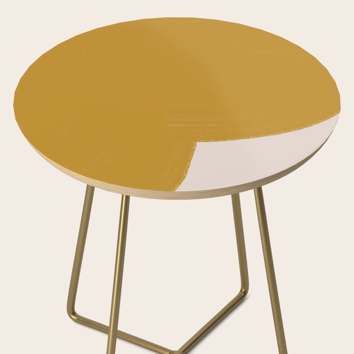 Mustard Modern Shape Side Table Gallery Image 2