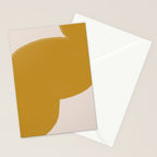Mustard Modern Shape Stationery Card Gallery Image 2