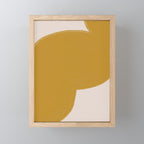 Mustard Modern Shape Mini Art Print Gallery Image 1