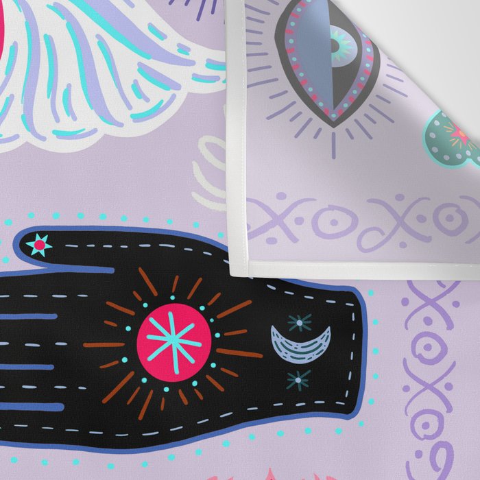 Milagro love heart - Lavender Wall Tapestry Gallery Image 3