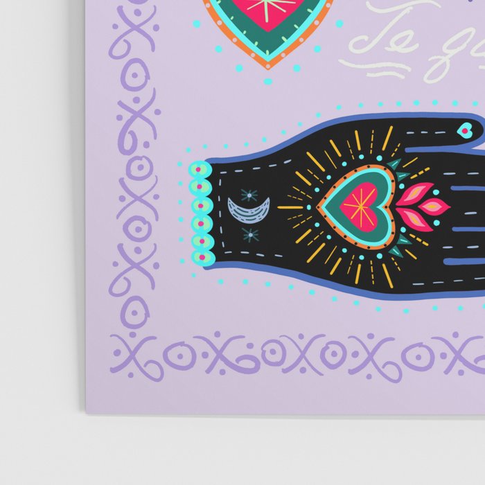Milagro love heart - Lavender Poster Gallery Image 3