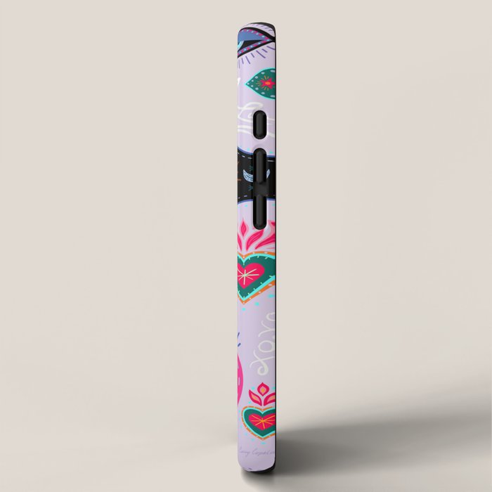 Milagro love heart - Lavender iPhone Case Gallery Image 2