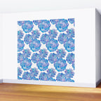 Rosette Succulents - Blue Palette Wall Mural Gallery Image 2