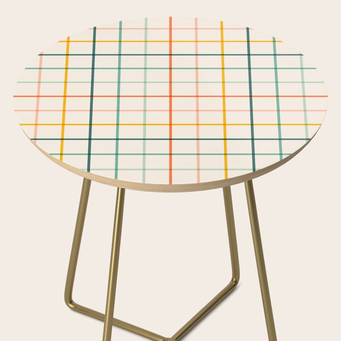 Simple Check - citrus Side Table Gallery Image 2