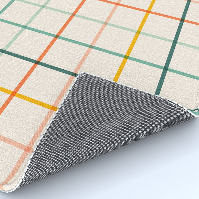 Simple Check - citrus Rug Gallery Image 4