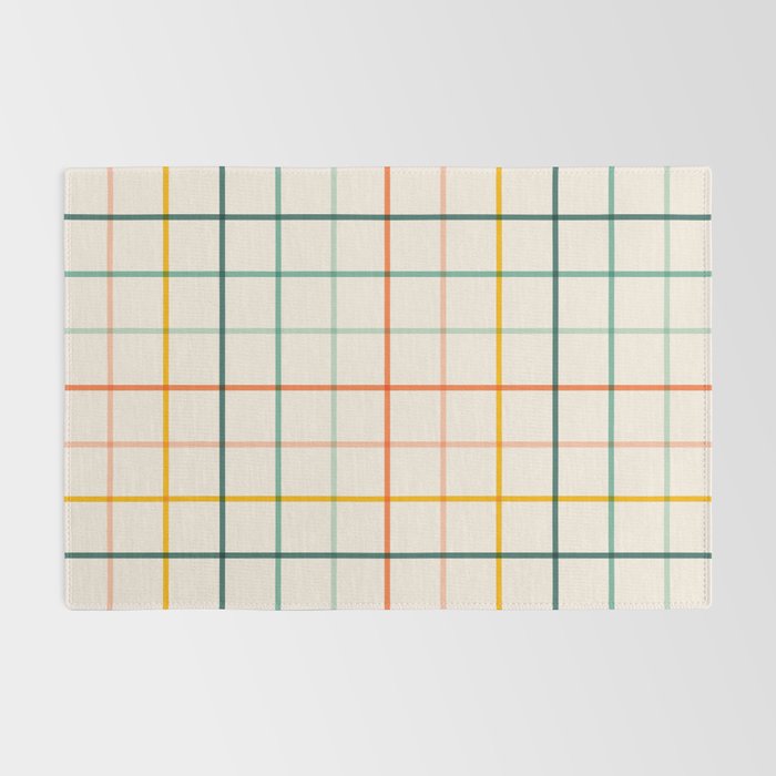 Simple Check - citrus Rug Gallery Image 2