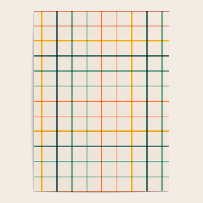 Simple Check - citrus Poster Gallery Image 1