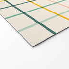 Simple Check - citrus Welcome Mat Gallery Image 2