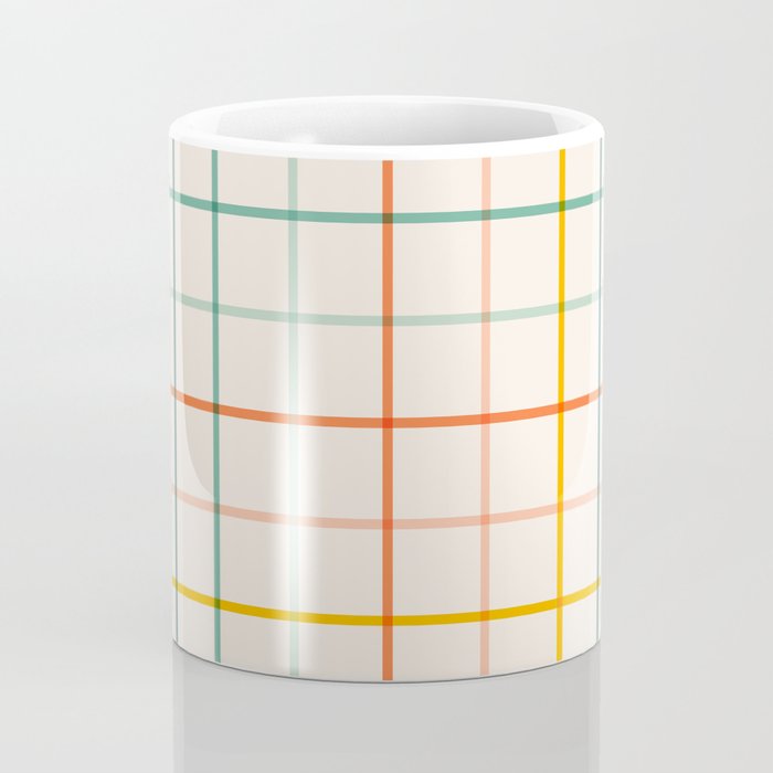 Simple Check - citrus Coffee Mug Gallery Image 4