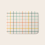 Simple Check - citrus Bath Mat Gallery Image 1